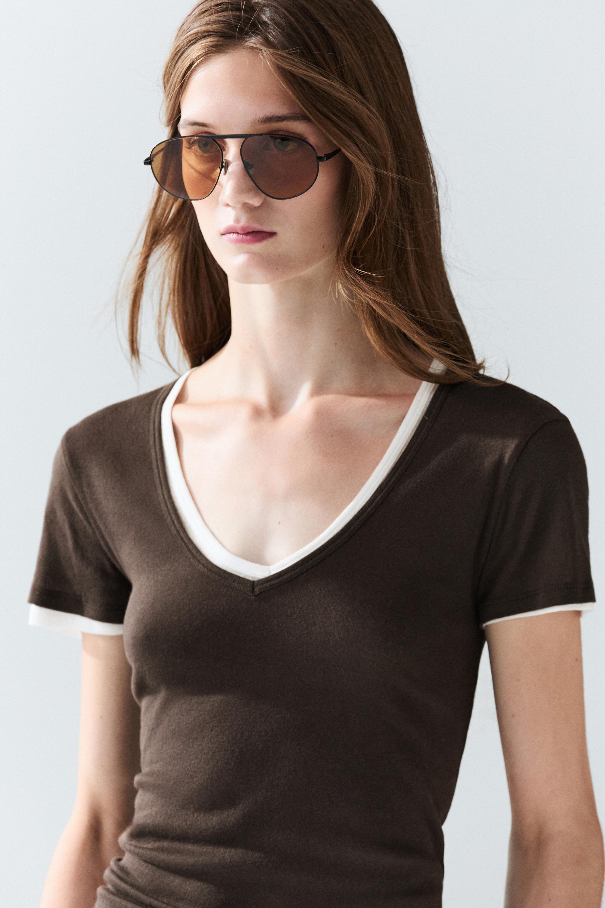 100% cotton double-layer short sleeve T-shirt
